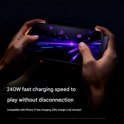 2-in-1 Invisible Holder Charger Cable - 240W Fast Charging Cord with Built-In Phone Stand