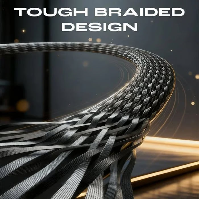 2-in-1 Invisible Holder Charger Cable - 240W Fast Charging Cord with Built-In Phone Stand