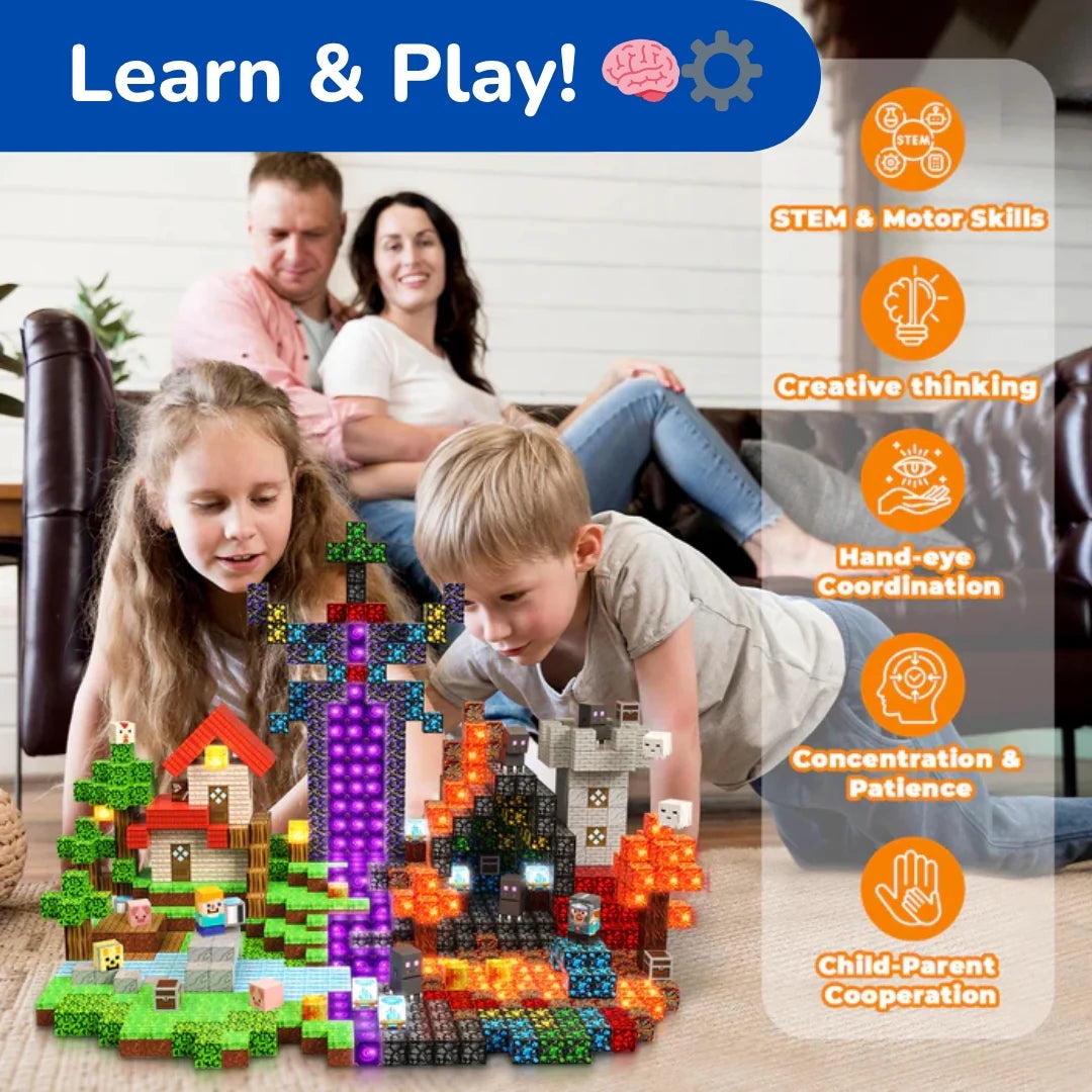 Yalvion MagneBlox™  STEM Learning Magnetic Building Blocks